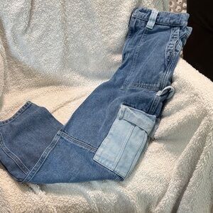 Blue Denim Cargo Pants